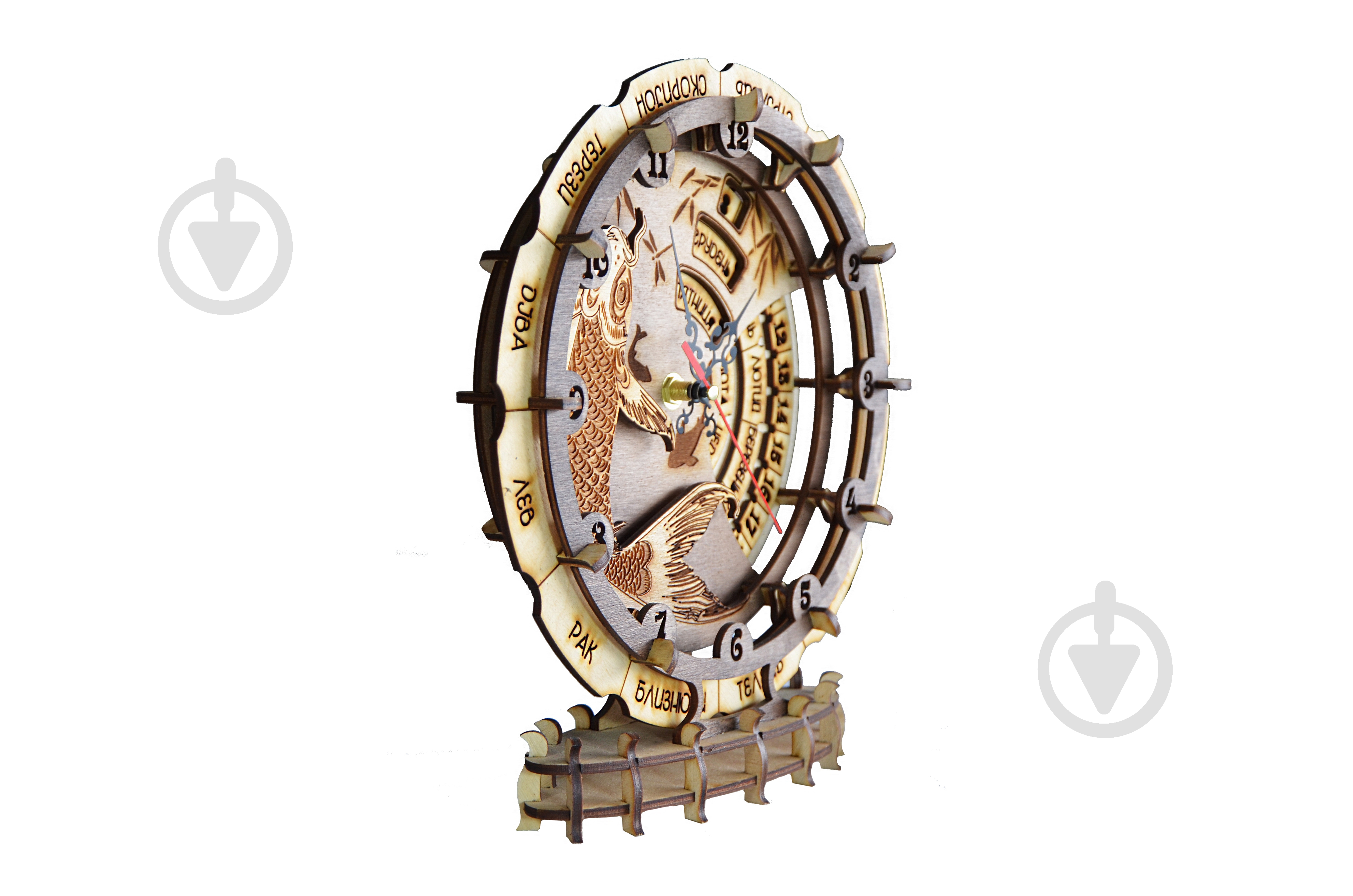 Годинник настільний Риба Коі d25.5 см - фото 2