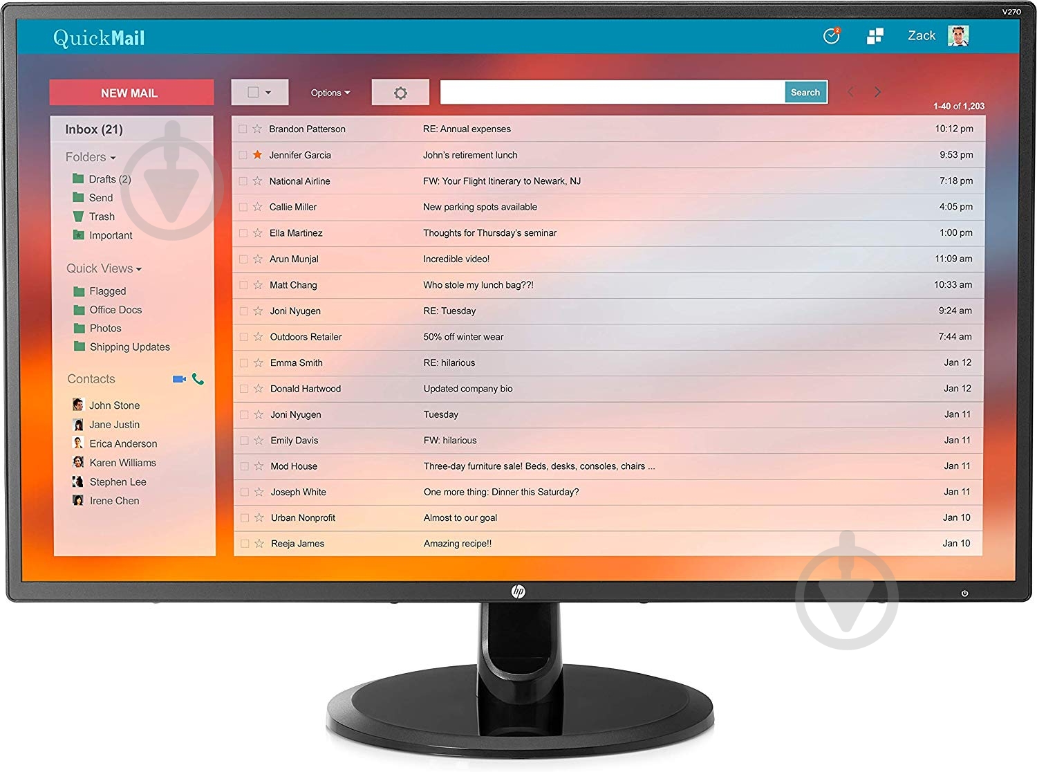 Монитор HP V270 27" (3PL17AA) - фото 1