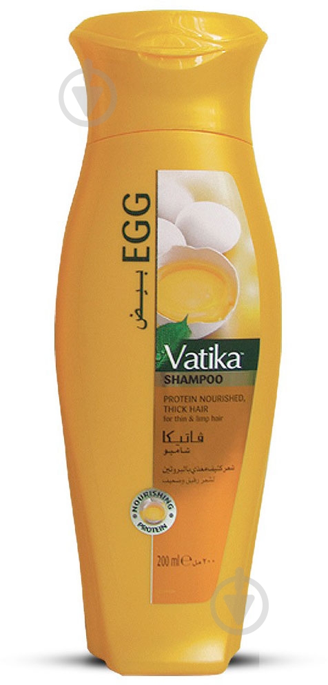 Шампунь Dabur для тонких и ломких волос с протеинами яиц 200 мл - фото 1