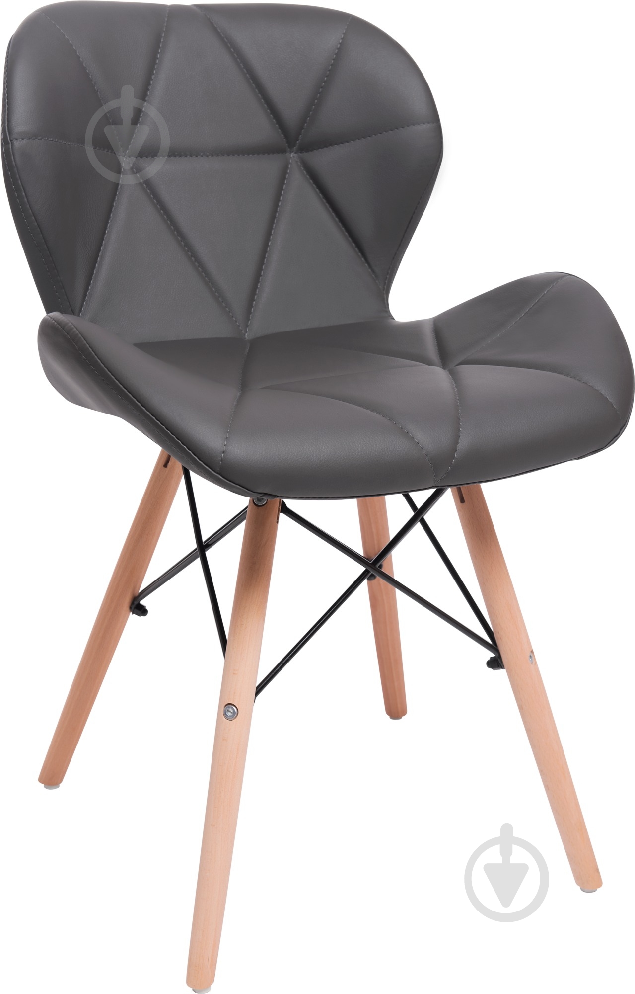 Стул обеденный GT Racer X-D28 Plus серый / бук - фото 1 Стул обеденный GT Racer X-D28 Plus серый / бук - фото 1