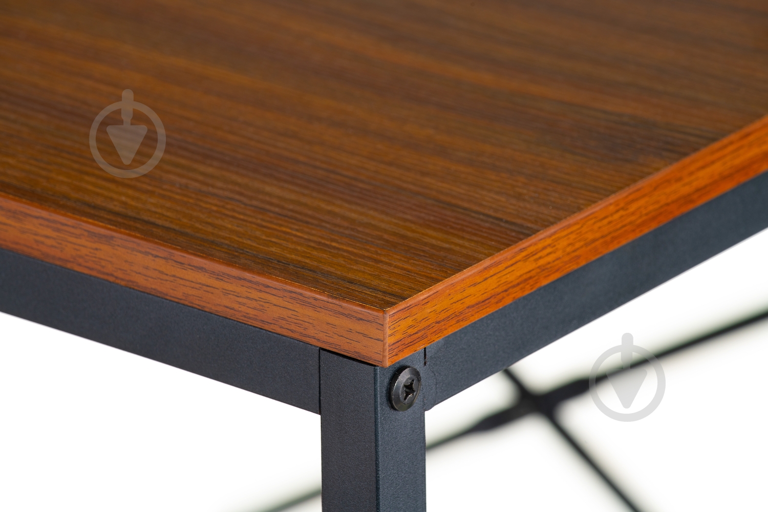 Стіл письмовий Special4You Boust Dark Brown E6217 720х800х600 мм чорний/темно-коричневий - фото 7