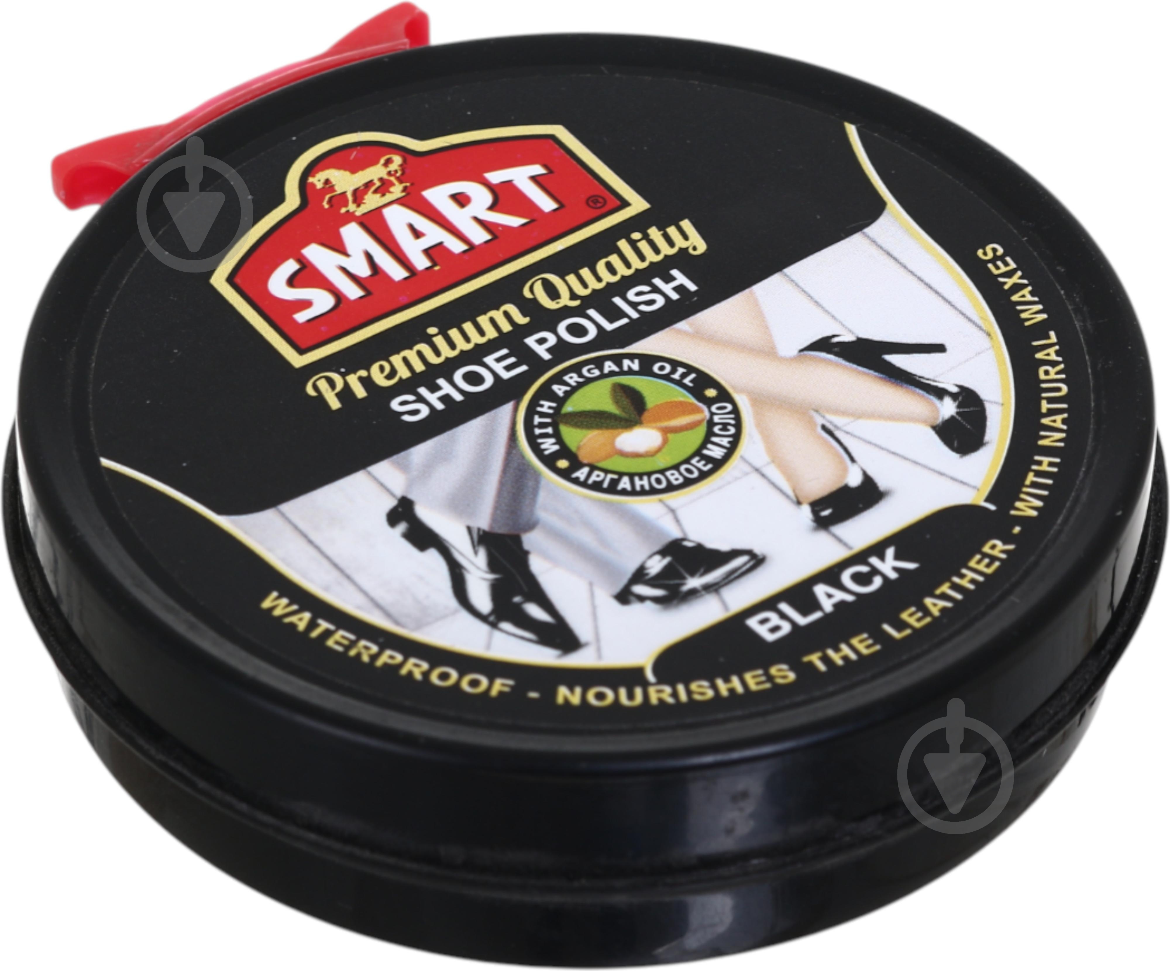 Крем-краска Smart Shoe Polish Black 50 мл черный - фото 1 Крем-краска Smart Shoe Polish Black 50 мл черный - фото 1