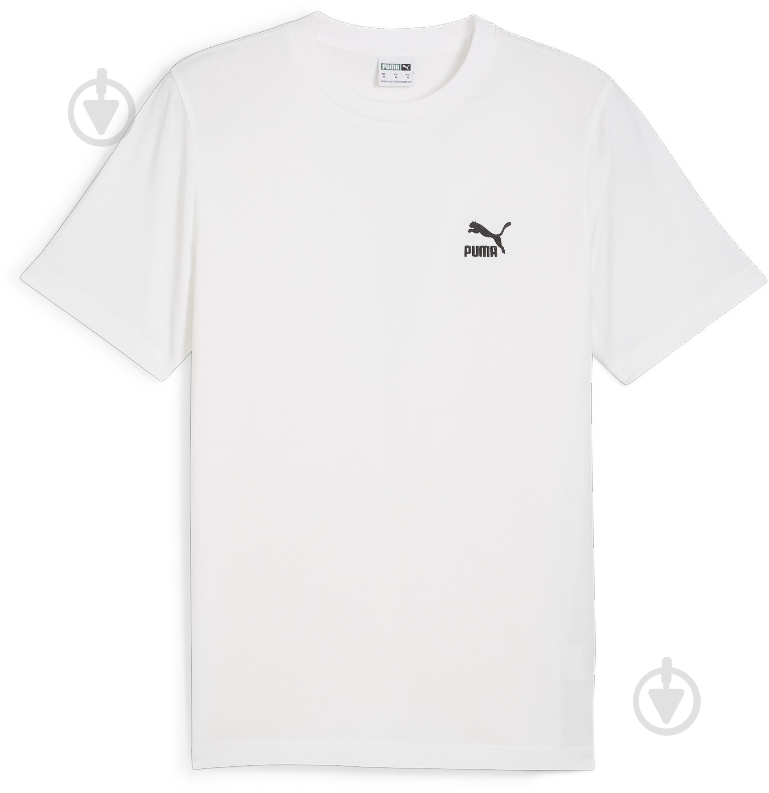 Футболка Puma CLASSICS SMALL LOGO TEE 67918702 р.M белый - фото 1