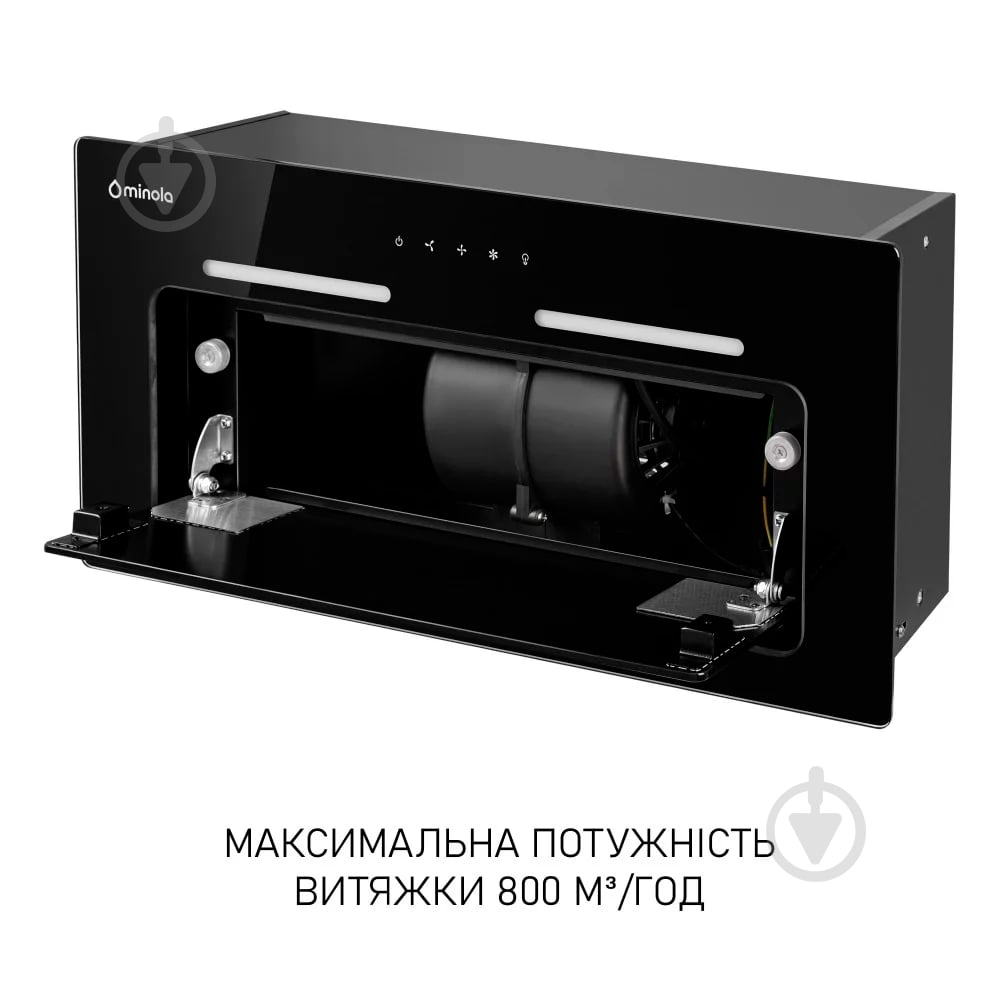 Витяжка Minola Hbi 6473 Bl Glass 800 Led Line - фото 12