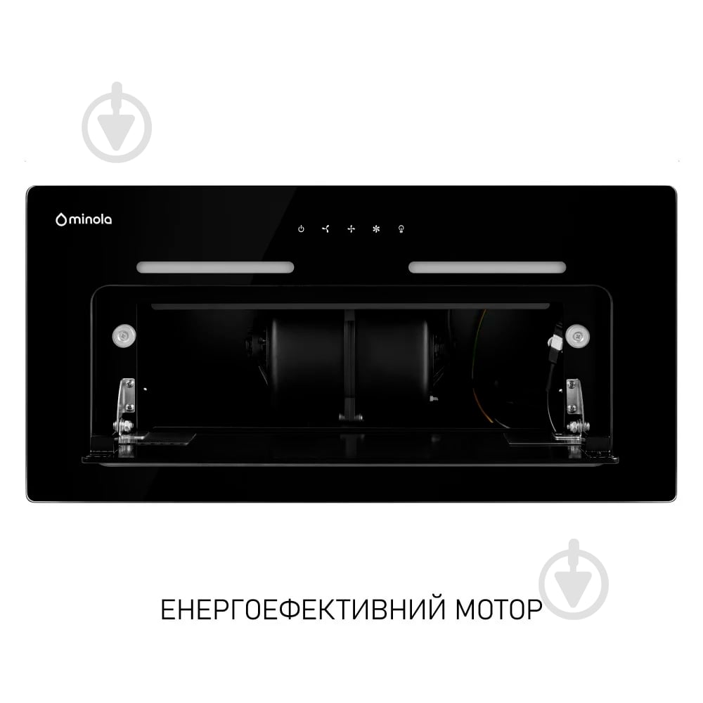 Витяжка Minola Hbi 6473 Bl Glass 800 Led Line - фото 4