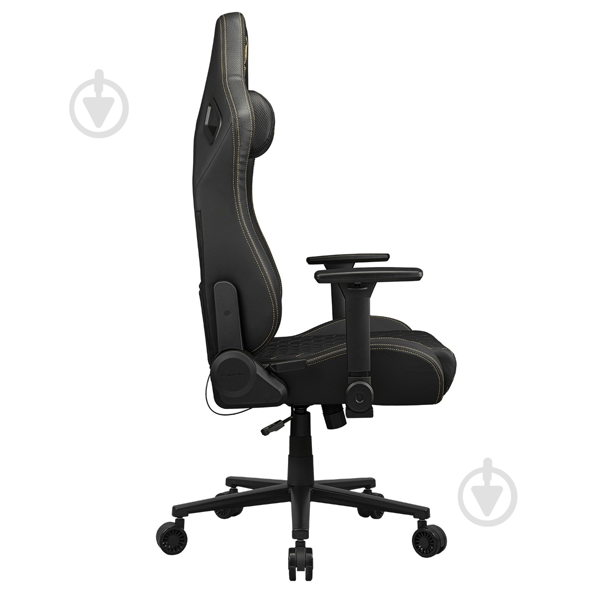 Крісло ігрове Cougar DEFENSOR GOLD чорний/золотий - фото 4