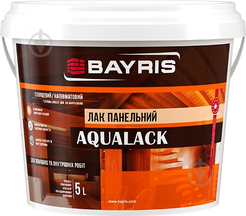 Лак панельний Aqualack Bayris глянець 5 л - фото 1
