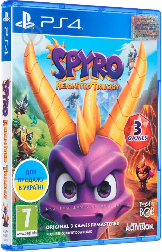 Игра Sony Spyro Reignited Trilogy (PS4, английская версия) - фото 1 Игра Sony Spyro Reignited Trilogy (PS4, английская версия) - фото 1