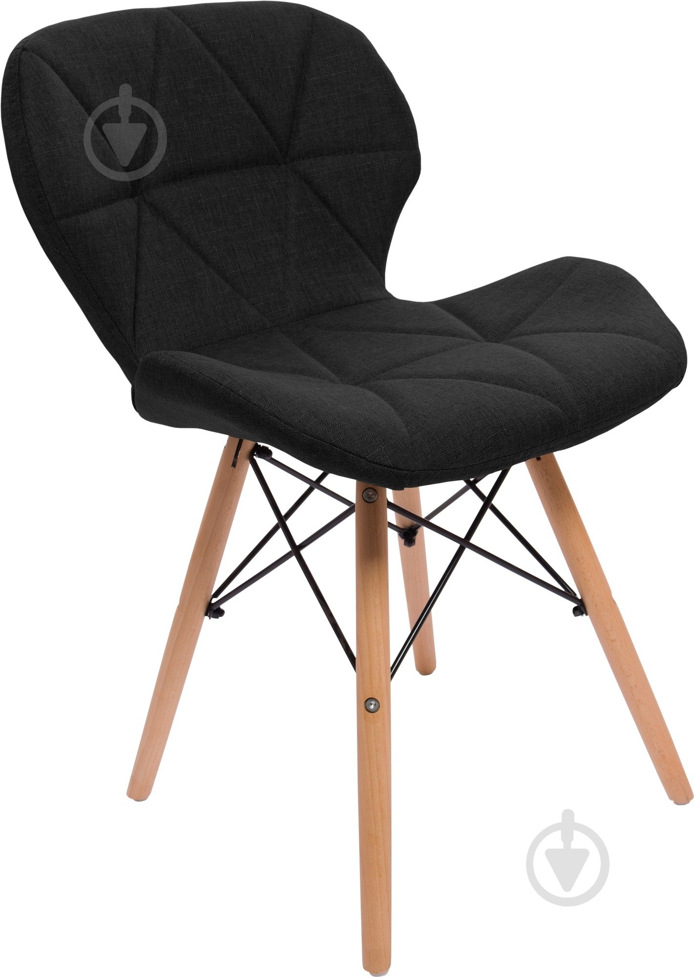 Стілець обідній GT Racer X-D28 Plus Fabric чорний / бук - фото 1