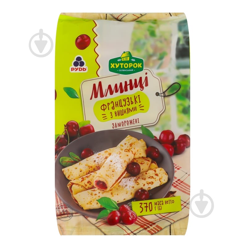 Блинчики замороженные Хуторок Французские с вишнями Хуторок м/у 370 г - фото 4