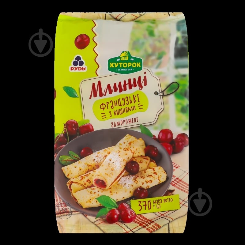 Блинчики замороженные Хуторок Французские с вишнями Хуторок м/у 370 г - фото 3