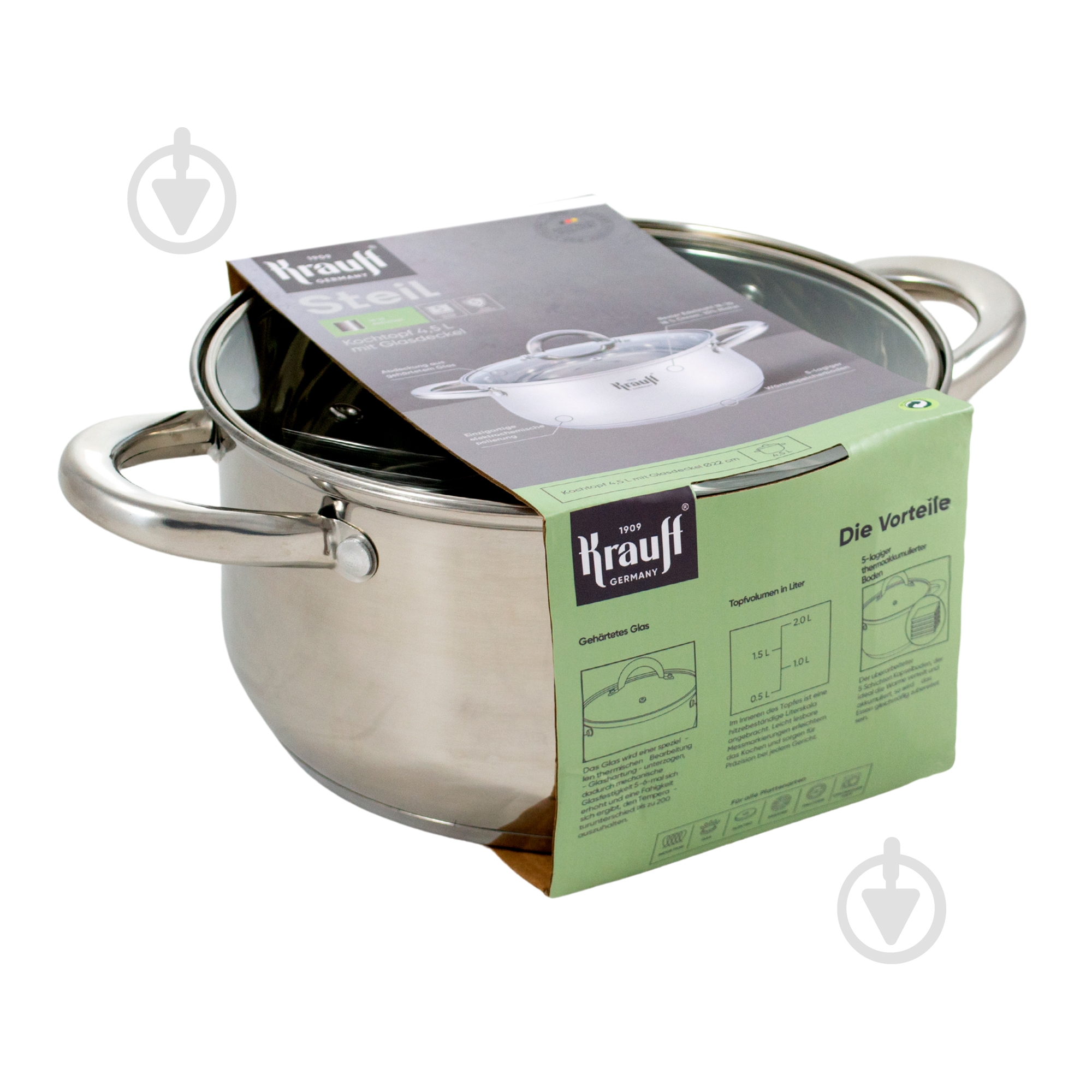 УЦЕНКА! Кастрюля Krauff 4.5 л 26-238-076 (УЦ №3947) - фото 7 УЦЕНКА! Кастрюля Krauff 4.5 л 26-238-076 (УЦ №3947) - фото 7