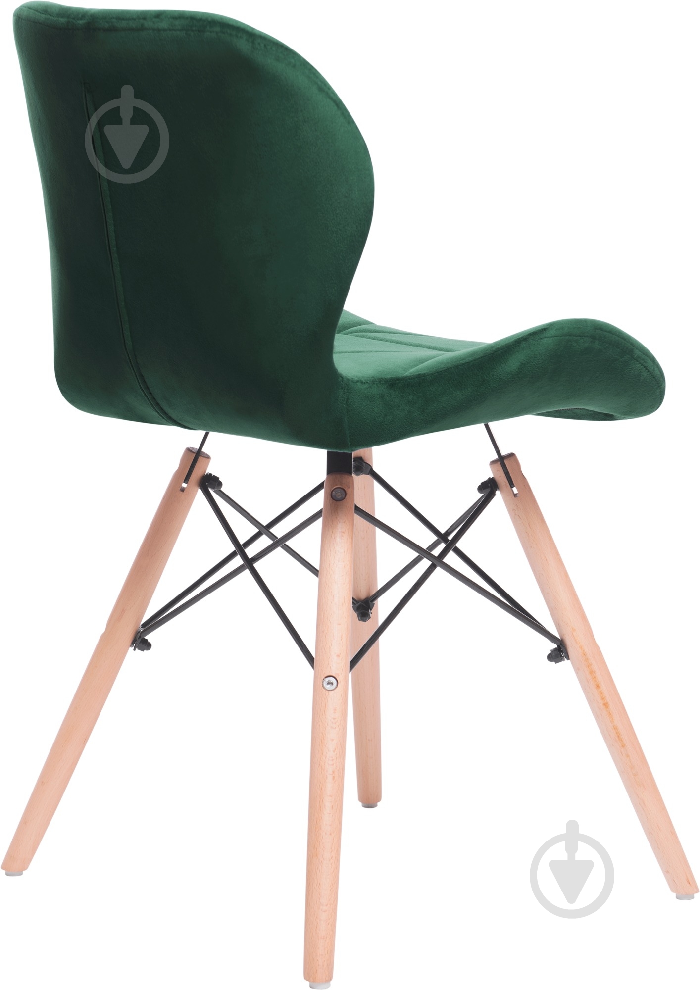 Стул обеденный GT Racer X-D27 Velvet темно-зеленый / бук - фото 5