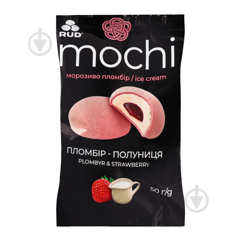 Мороженое Рудь "Mochi" пломбир-клубника - фото 4
