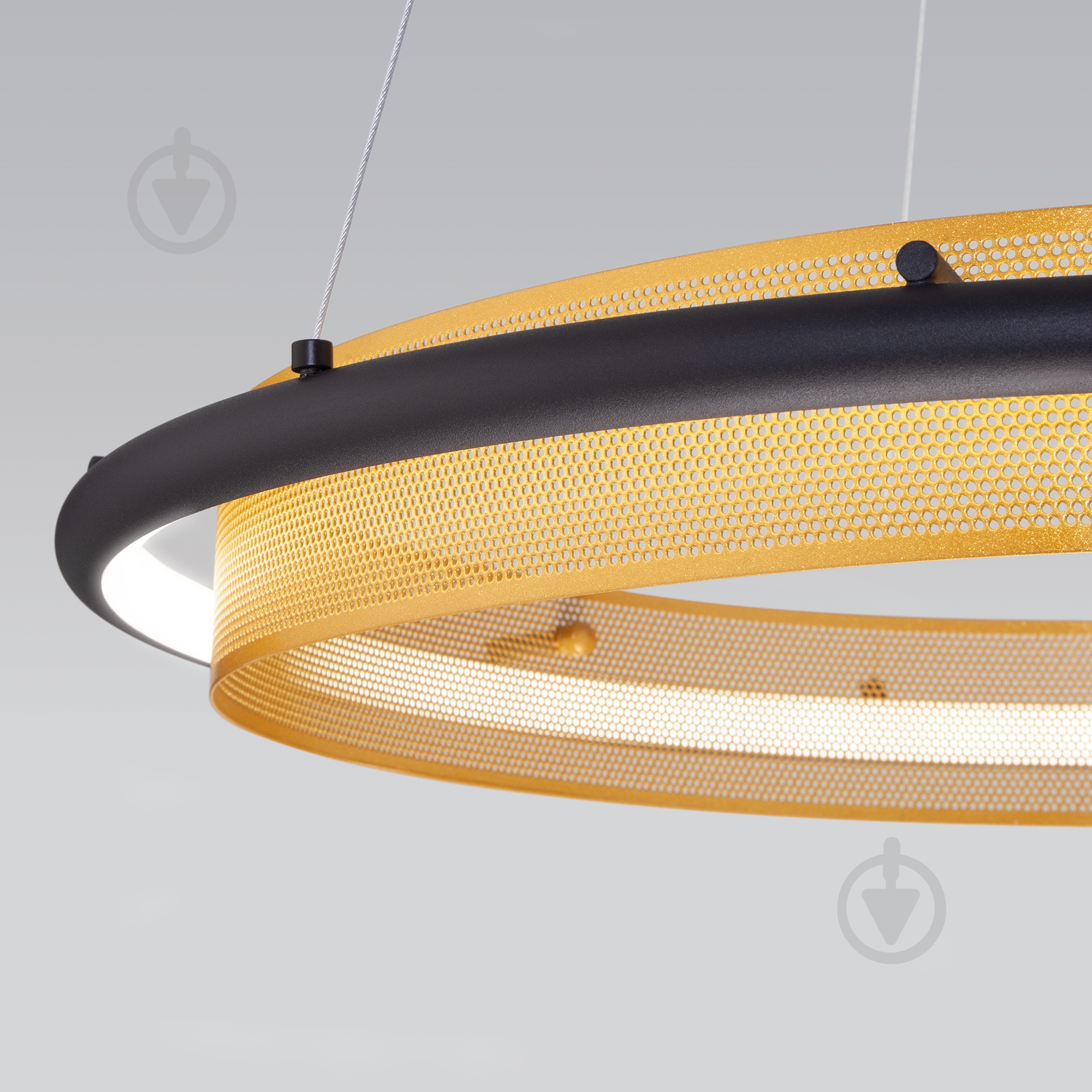 Люстра підвісна Strotskis Imperio 53 Вт LED-модуль чорний/золото 90241/1 (чорний) - фото 2