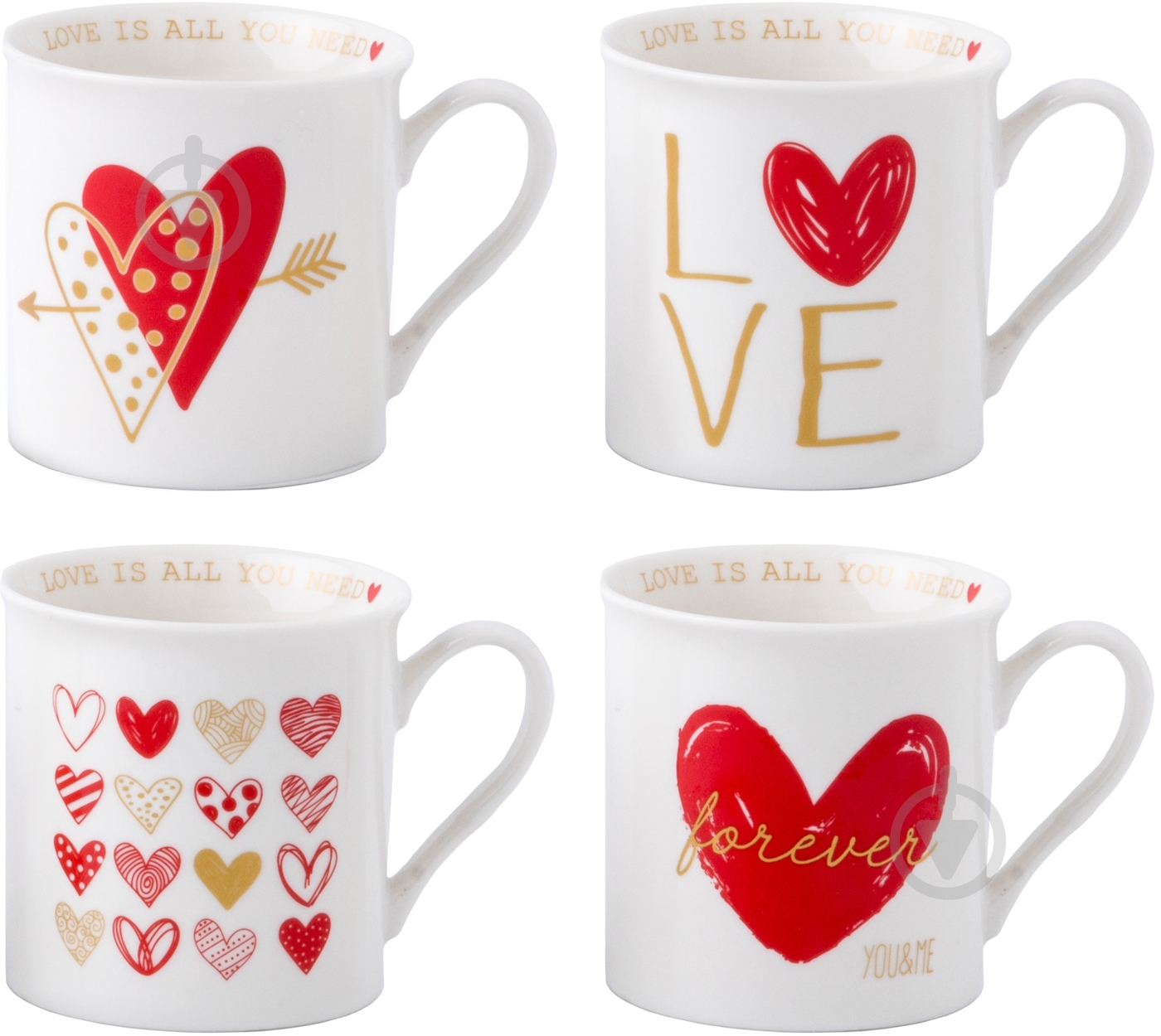 Чашка Limited Edition Love 310 мл в ассортименте (B153-E0332A/B/C/D) - фото 1 Чашка Limited Edition Love 310 мл в ассортименте (B153-E0332A/B/C/D) - фото 1