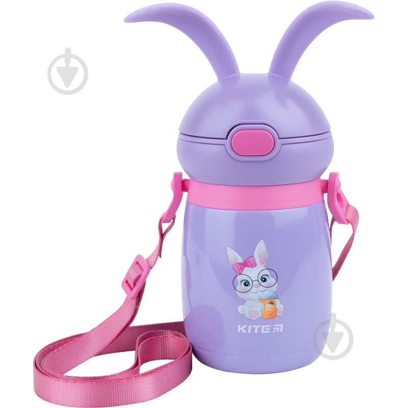 Термос детский KITE Rabbit фиолетовый 350 мл - фото 1 Термос детский KITE Rabbit фиолетовый 350 мл - фото 1