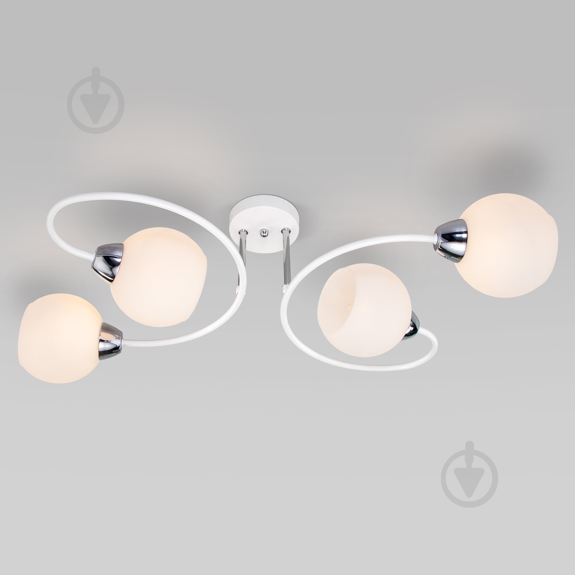 Люстра стельова Strotskis Tulia 4x40 Вт E27 білий 30136/4 - фото 1