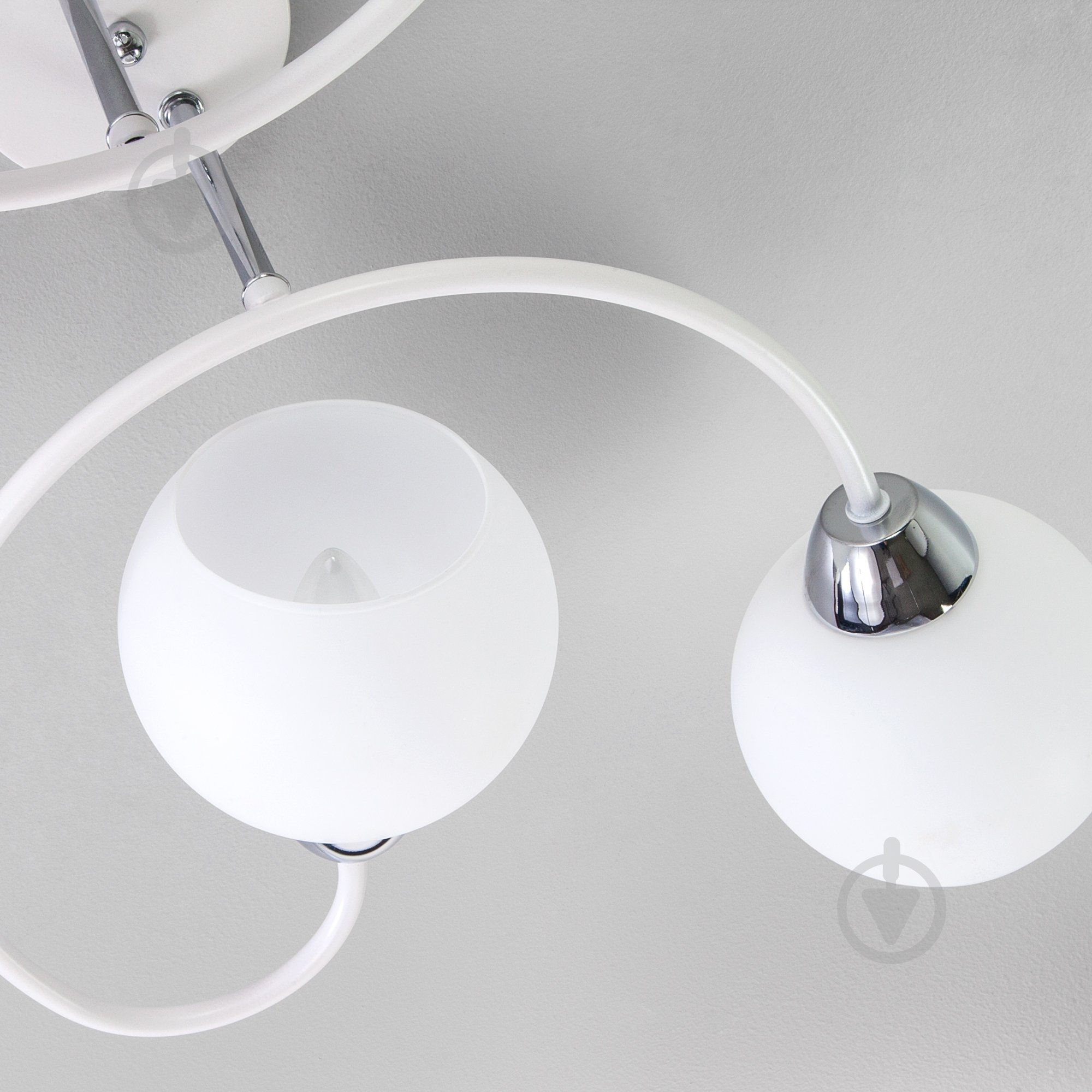 Люстра стельова Strotskis Tulia 4x40 Вт E27 білий 30136/4 - фото 2