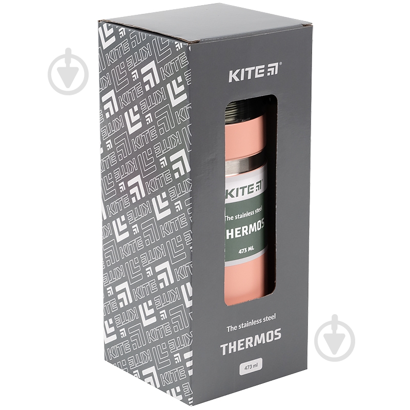 Термос детский KITE 473 мл персиковый - фото 2