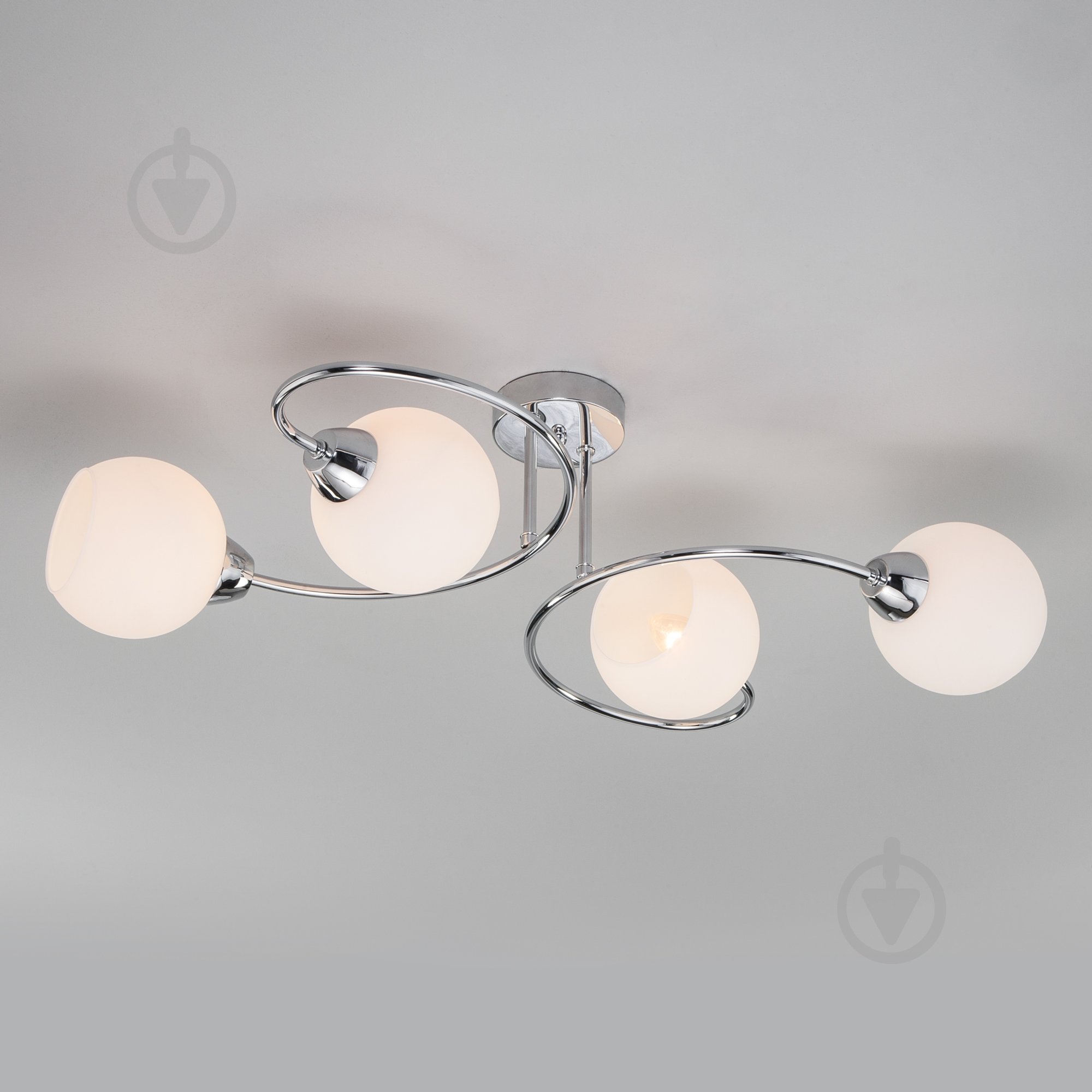 Люстра потолочная Strotskis Tulia 4x40 Вт E27 хром 30136/4 - фото 3