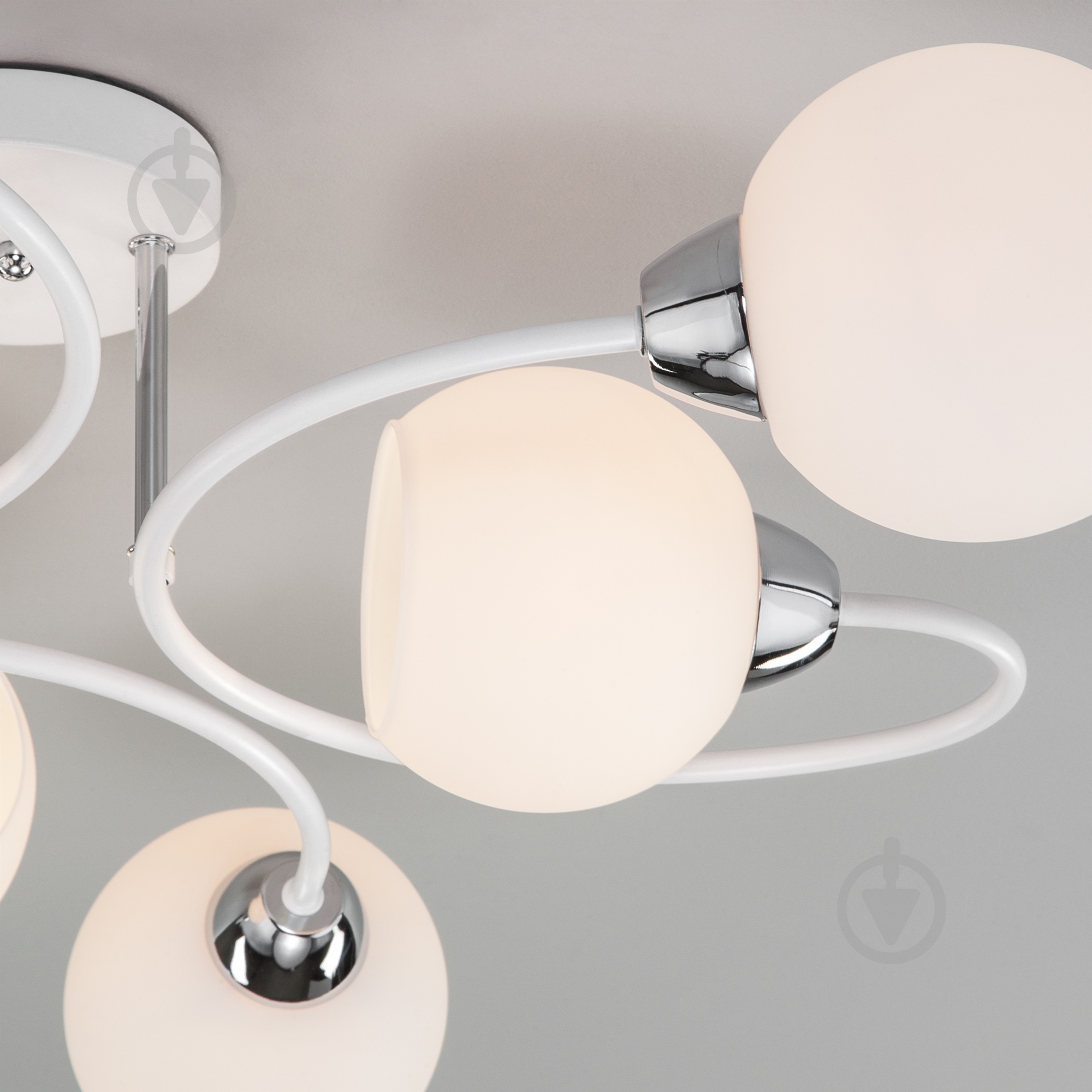 Люстра потолочная Strotskis Tulia 6x40 Вт E27 белый 30136/6 - фото 3