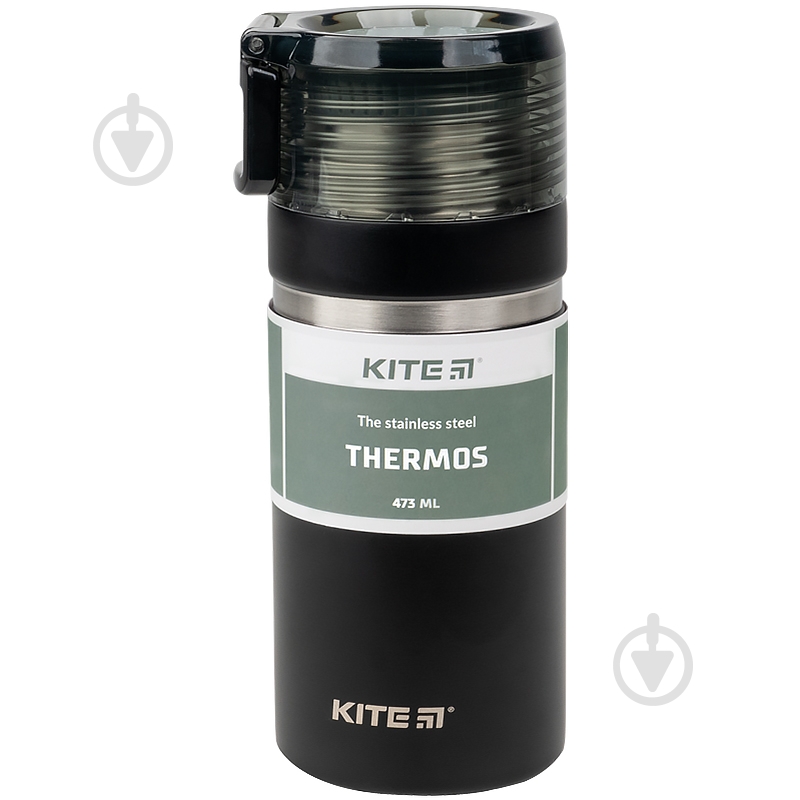Термос детский KITE 473 мл черный - фото 3