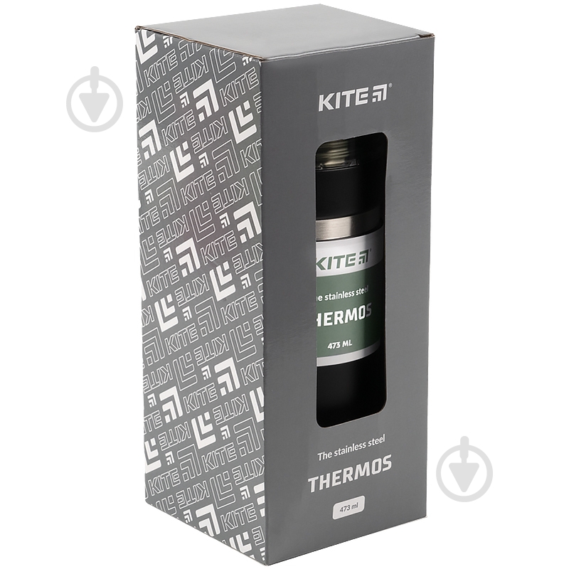 Термос детский KITE 473 мл черный - фото 2