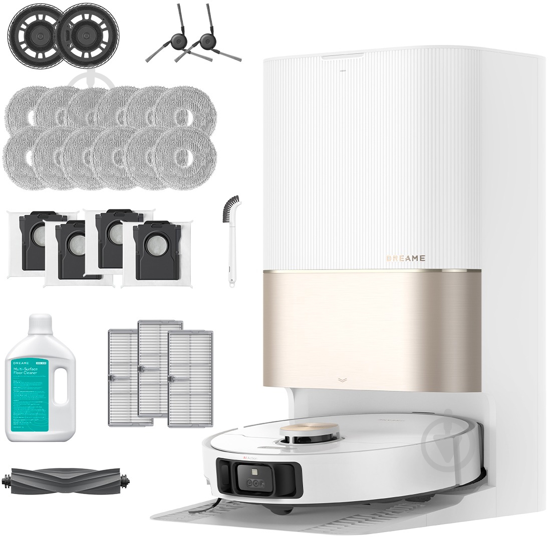 Робот-пылесос моющий DREAME Bot X40 Ultra Complete (RLX63CE-2-Wh) white - фото 1 Робот-пылесос моющий DREAME Bot X40 Ultra Complete (RLX63CE-2-Wh) white - фото 1