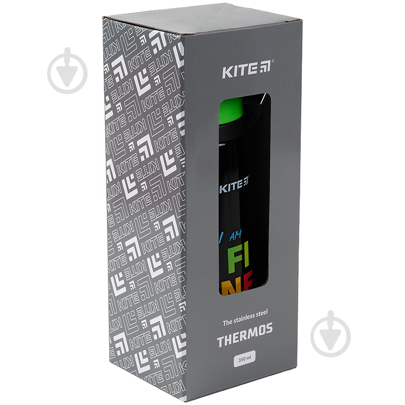 Термос детский KITE Fine 350 мл черный - фото 3