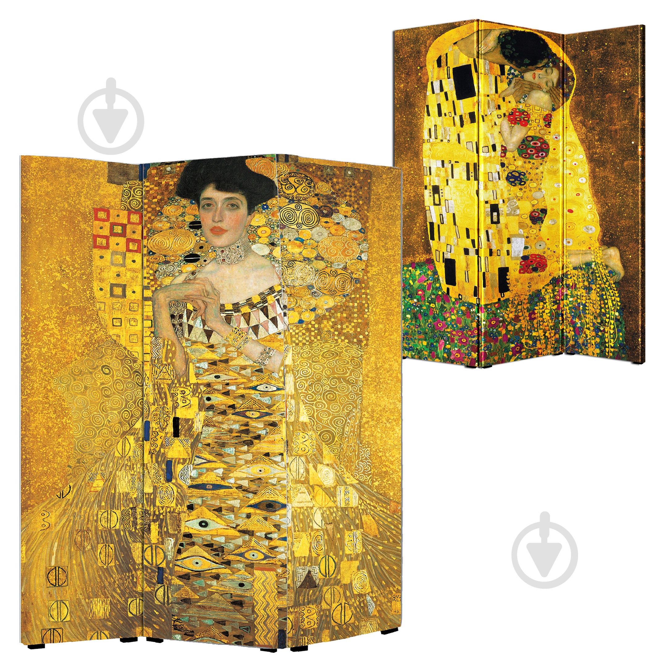 Ширма Теамо Климт 1750x1400x25 мм 1750x1400x25 мм желтый - фото 1