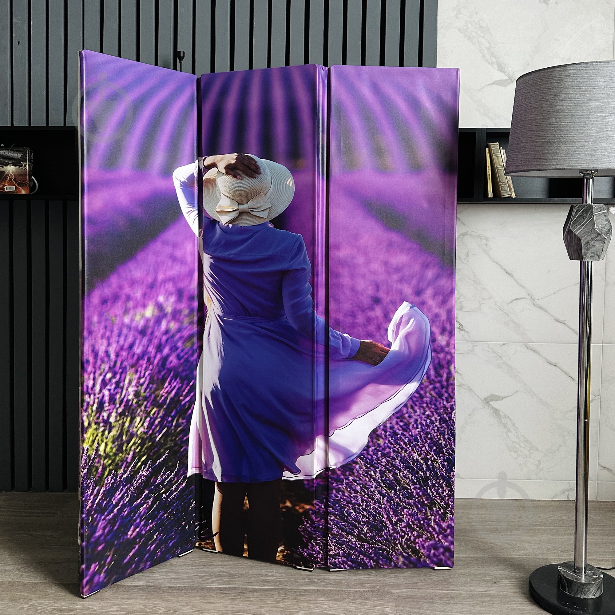 Ширма Теамо Лаванда 1750x1400x25 мм фиолетовый - фото 6