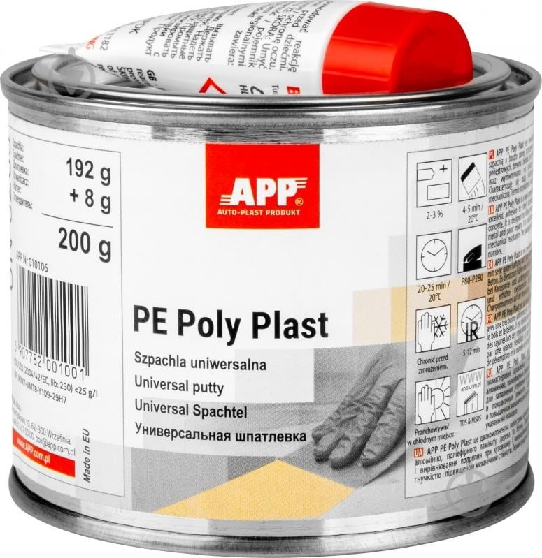 Шпаклевка универсальная "PE Poly Plast" APP 0,6 кг - фото 1 Шпаклевка универсальная "PE Poly Plast" APP 0,6 кг - фото 1