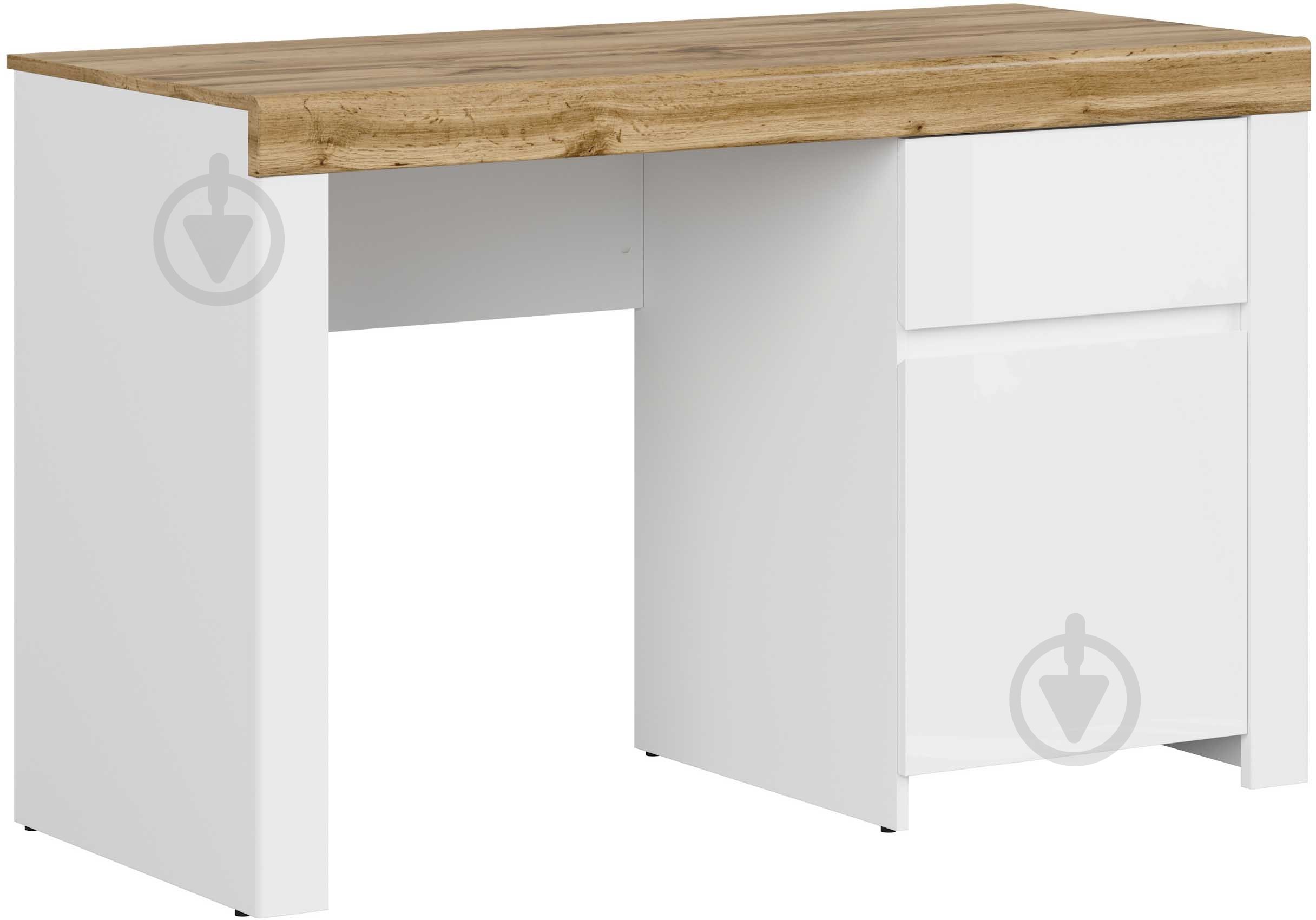 Стол письменный BRW Holten 1д1ш 815х1302х565 мм белый/дуб вотан (S440-BIU1D1S-BI/DWO/BIP) - фото 3