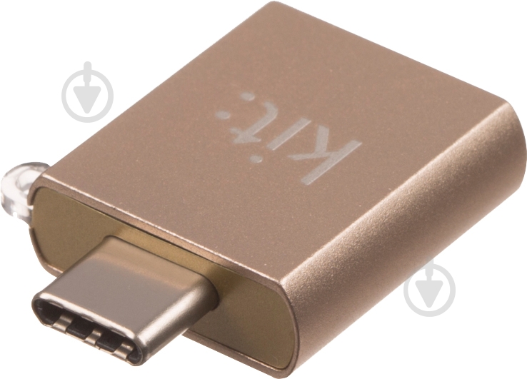 Адаптер Kit USB Type-C – USB золотой (CADPGD) Adaptor Premium - фото 2