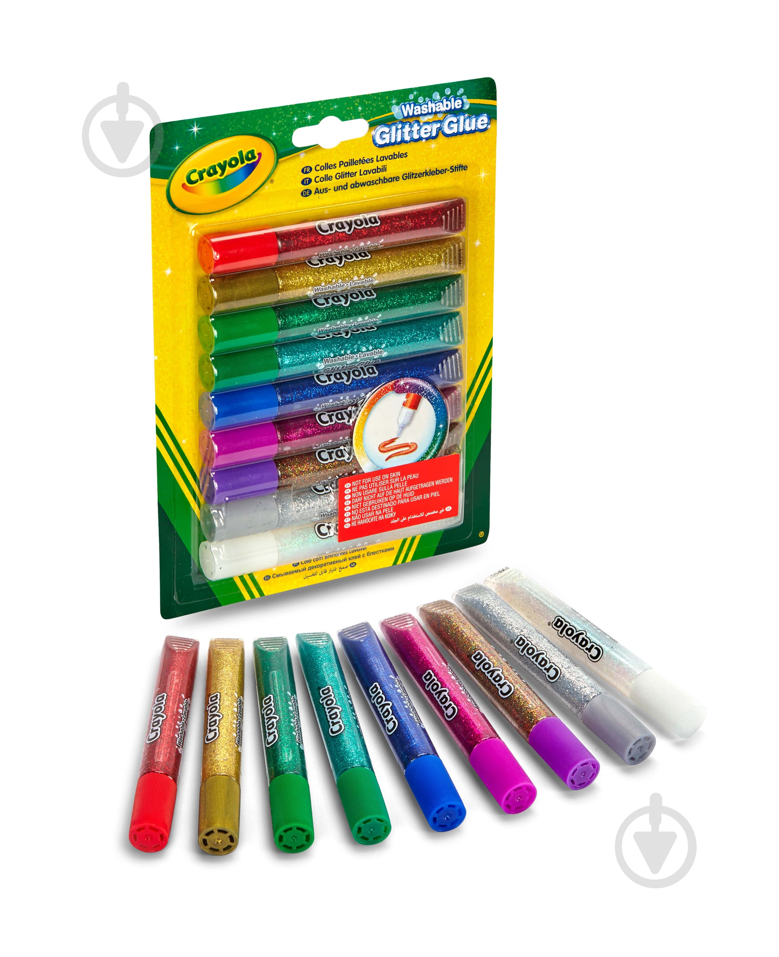 Набор клея с блестками 9 шт./уп. Crayola - фото 1