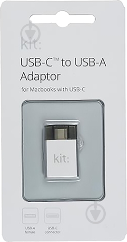 Адаптер Kit USB Type-C – USB серебряный (CADPSL) Adaptor Premium - фото 3