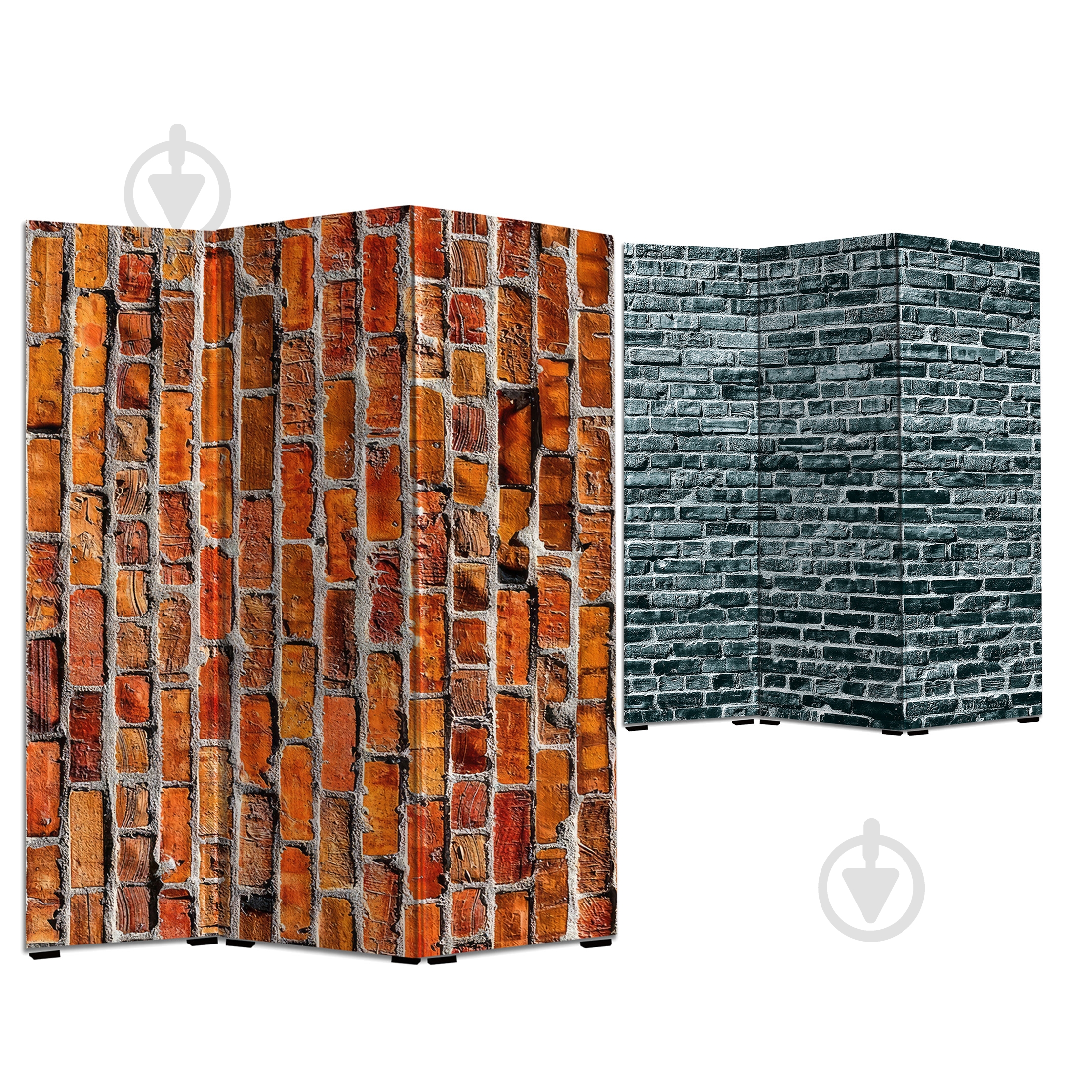 Ширма Теамо Стена 1750x1400x25 мм кирпичный - фото 1