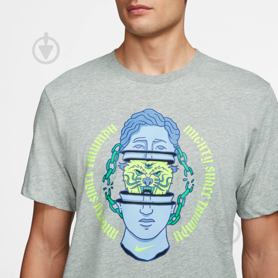 Футболка Nike M NK DRY TEE DFCT FTW HOOK CQ6558-063 р.XL серый - фото 4