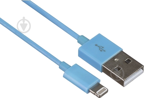Кабель Kit Lightning – USB 1 м голубой (IP5USBDATBL) - фото 1