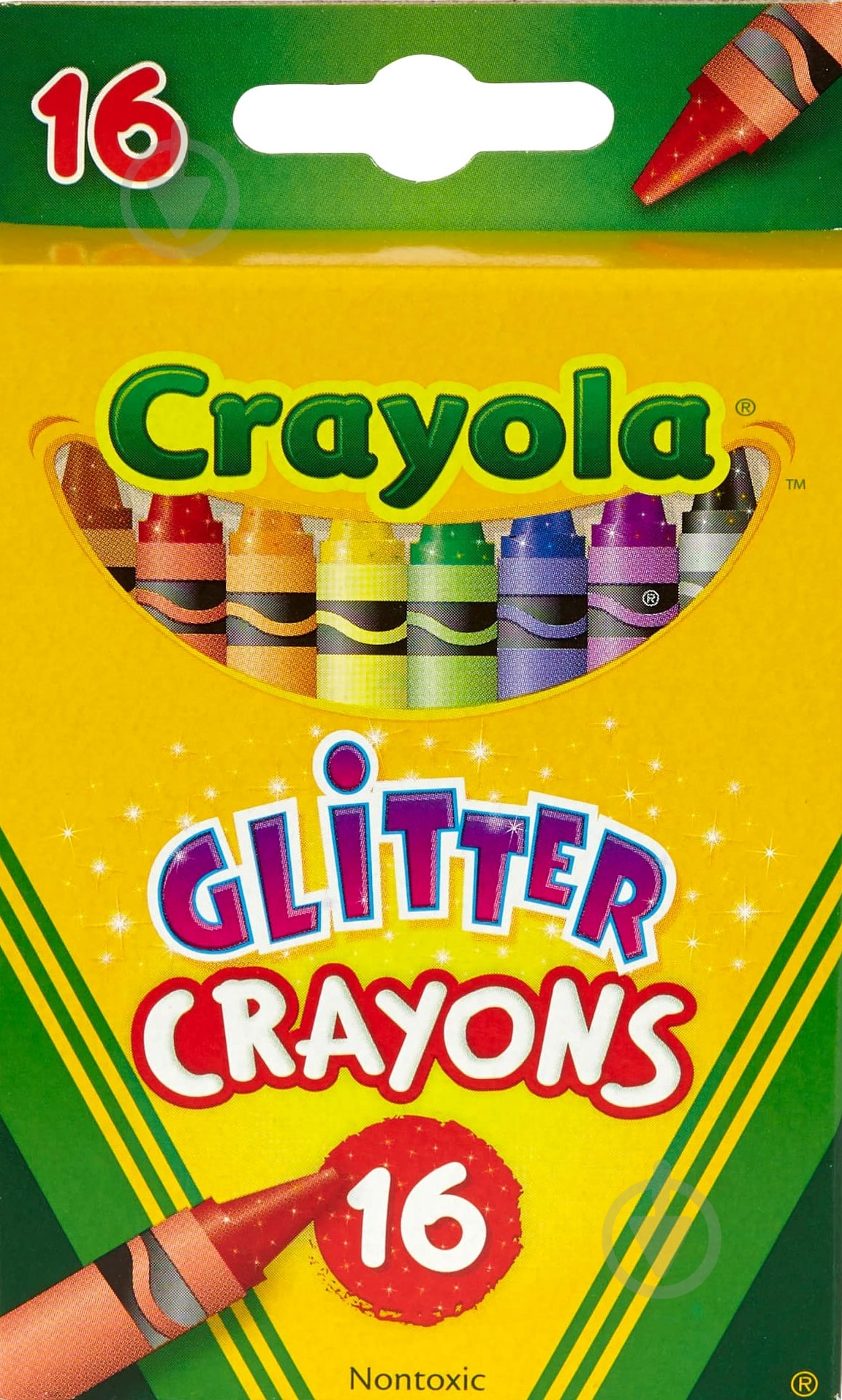 Мел восковый с блестками 16 шт./уп. Crayola - фото 1