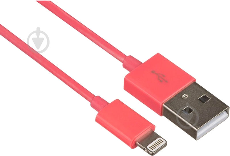 Кабель Kit Lightning – USB 1 м красный (IP5USBDATCO) - фото 1