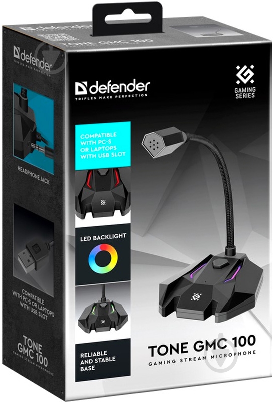 Микрофон Defender Tone GMC 100 USB LED (64610) - фото 7