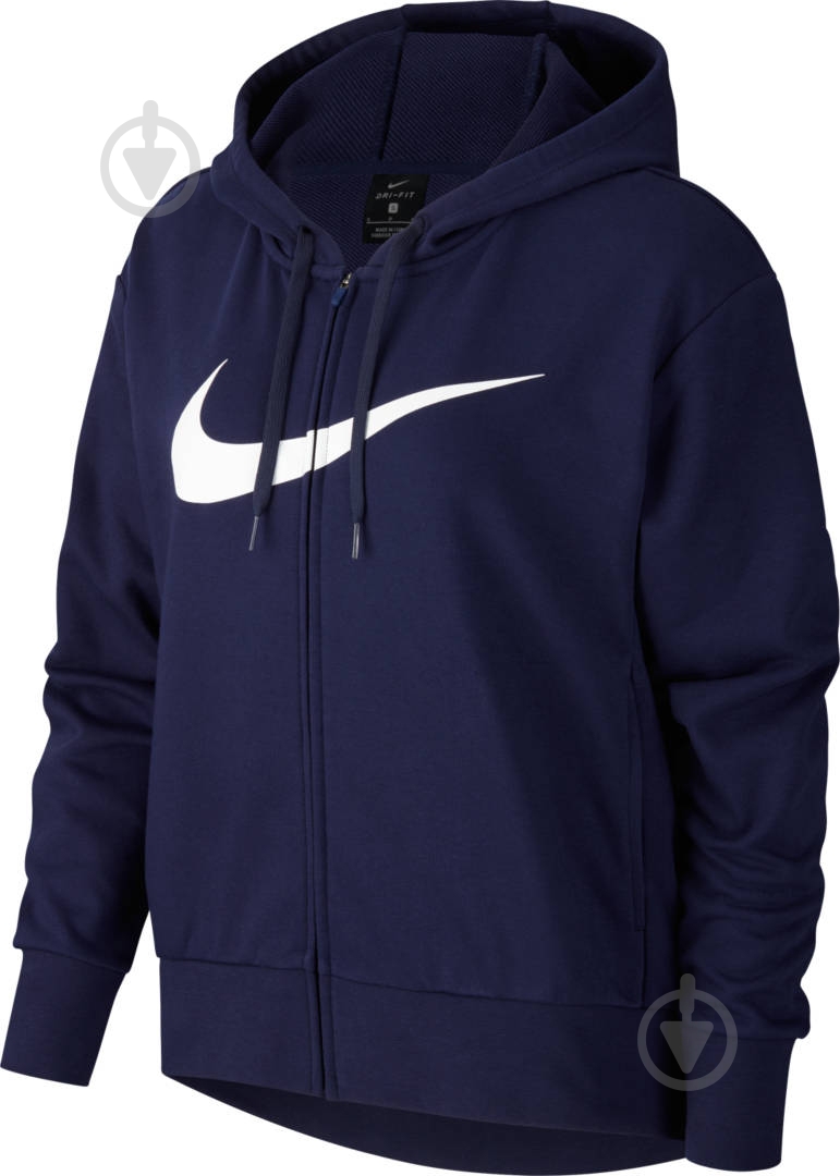 Джемпер Nike W NK DRY GET FIT FC FZ H ES GX CQ9303-498 р. M синий - фото 1 Джемпер Nike W NK DRY GET FIT FC FZ H ES GX CQ9303-498 р. M синий - фото 1