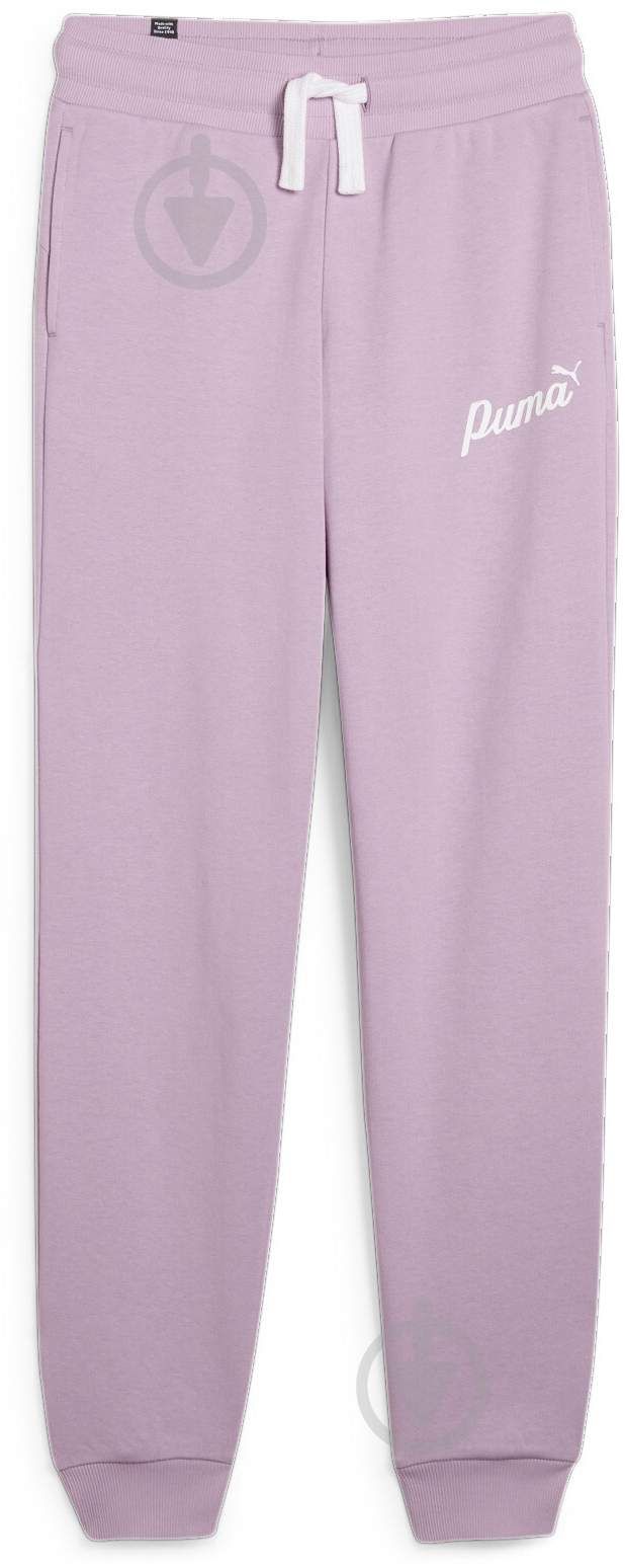 Брюки Puma ESS+ SCRIPT PANTS TR G 67940760 р. 128 розовый - фото 1