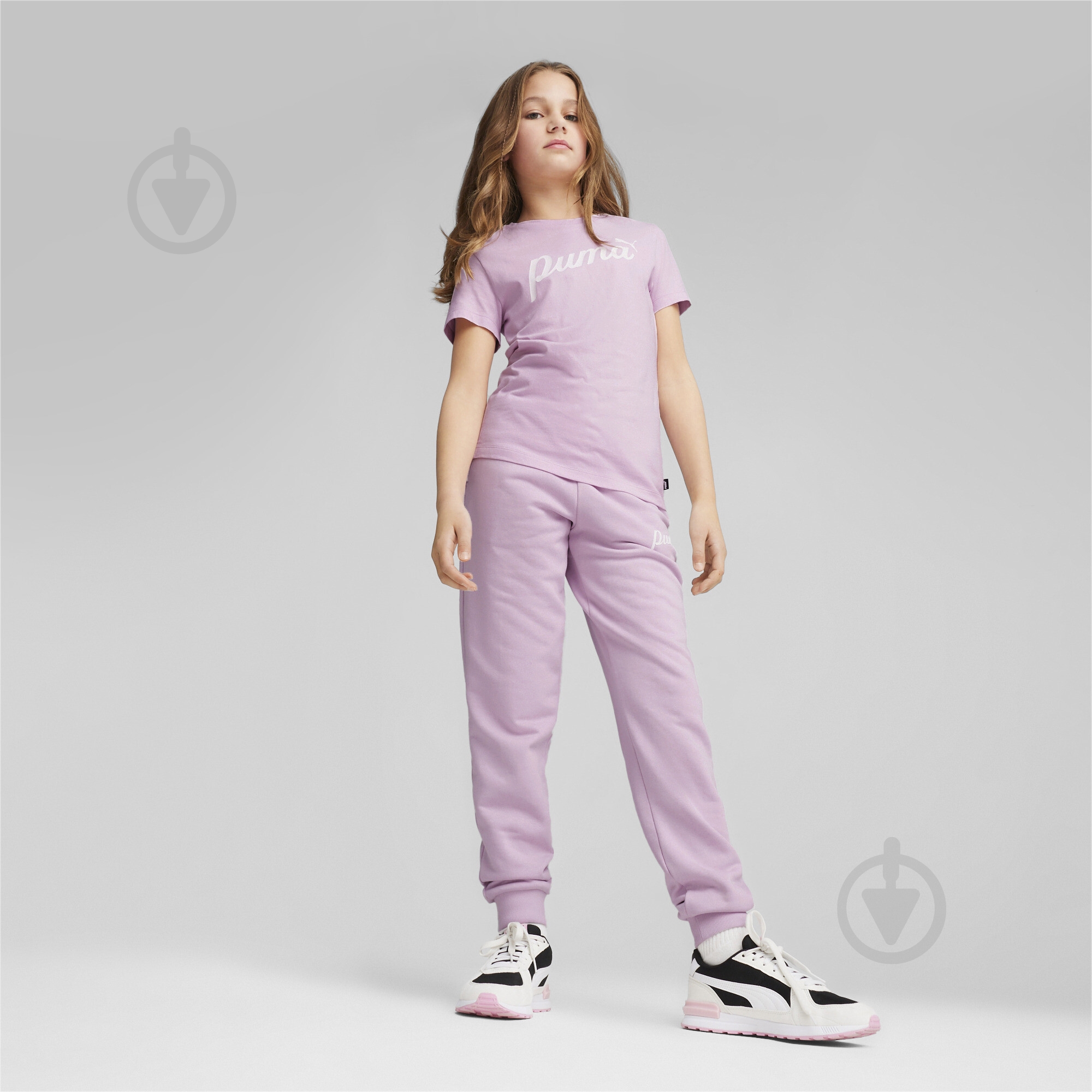 Брюки Puma ESS+ SCRIPT PANTS TR G 67940760 р. 128 розовый - фото 5