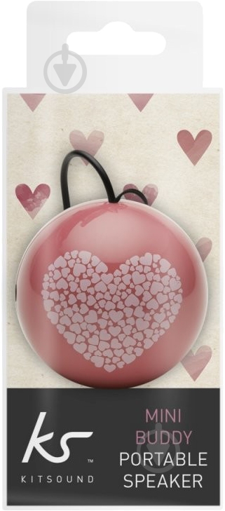 Колонки Kit KS Mini Buddy Speaker Heart 1.0 pink (KSNMBHT) - фото 4