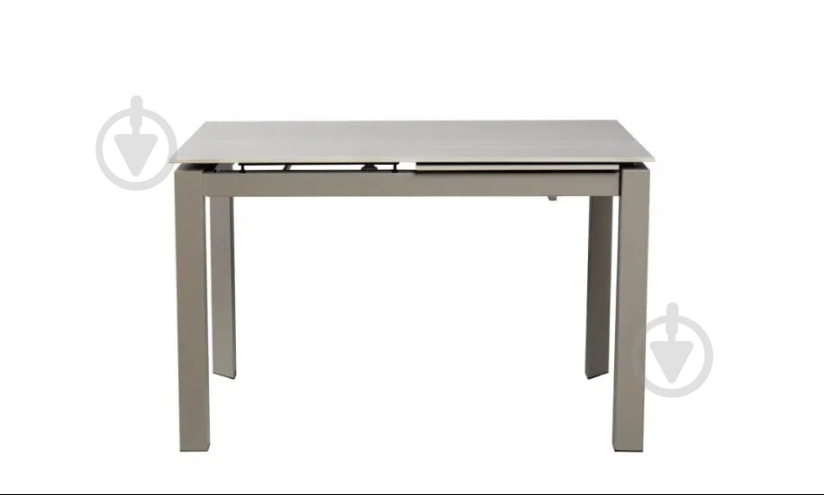 Стол обеденный Prestol Ларс 1400(2000)x800x750мм бежевый/шампань - фото 2