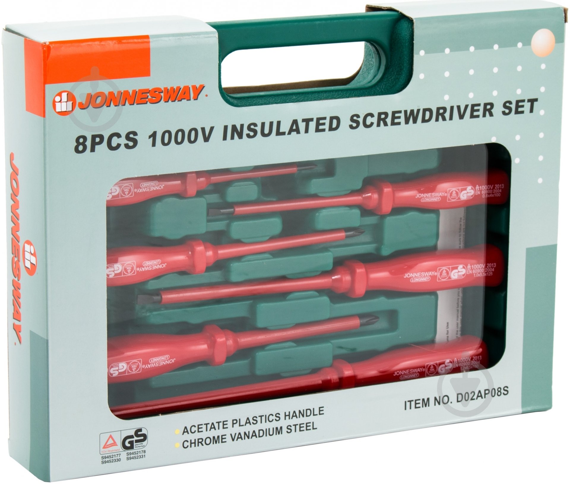 Набір викруток Jonnesway D02AP08S - фото 4 Набір викруток Jonnesway D02AP08S - фото 4