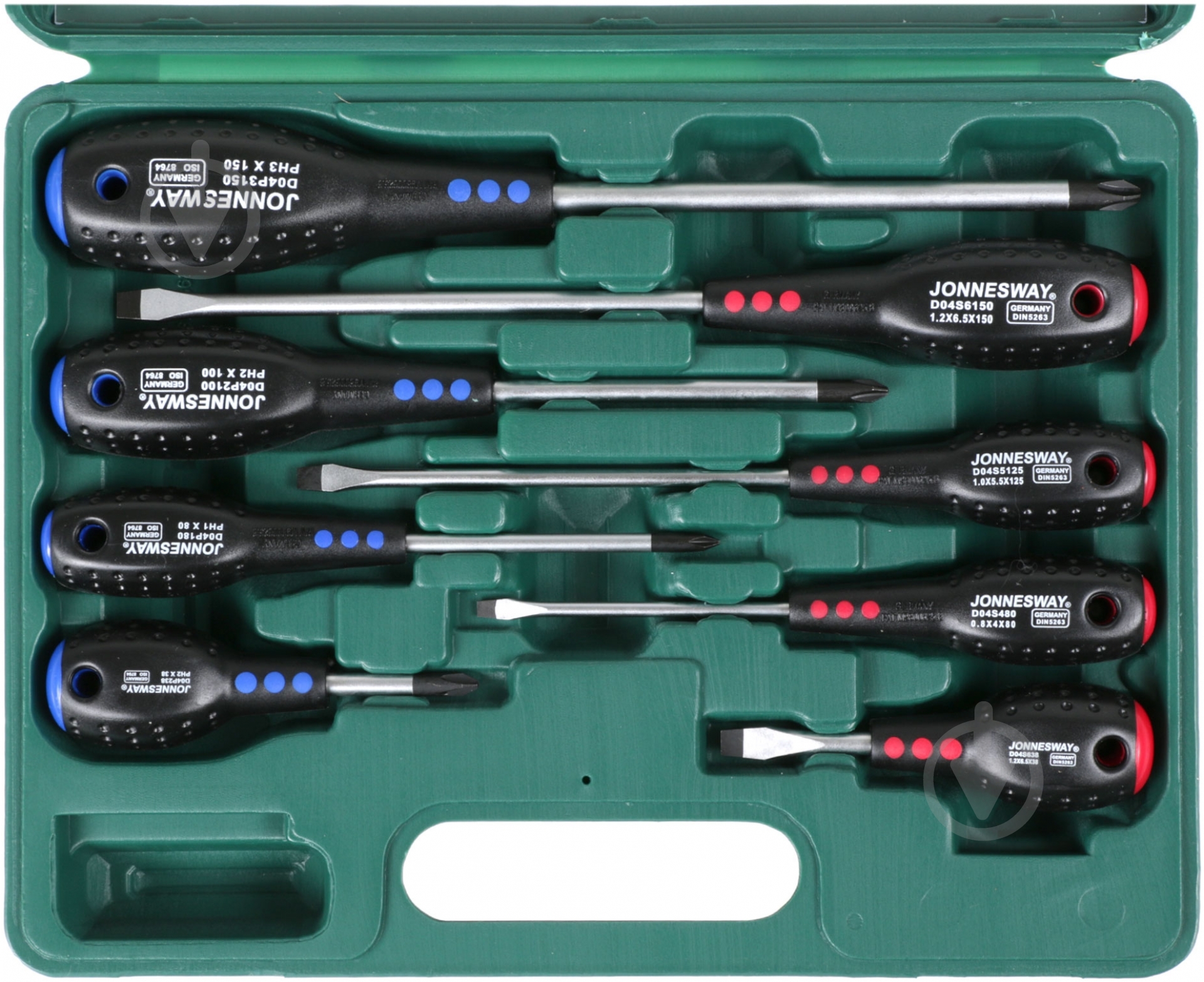 Набор отверток Jonnesway  D04PP08S - фото 3